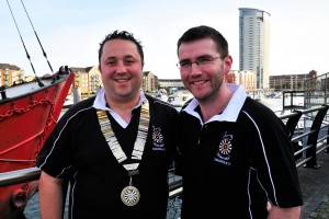 Adrian Evans and past Chairman Dafydd Griffiths